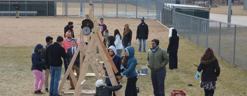 Class at Eight and Battle at Ten: Physics Students Build Trebuchets
