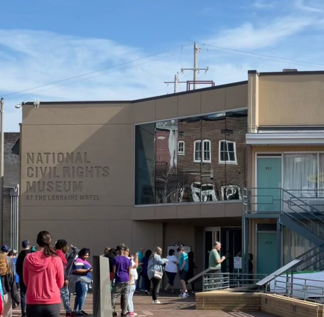 The National Civil Rights Museum in Memphis, Tennessee, showcases the history of the fight for racial equality in America.