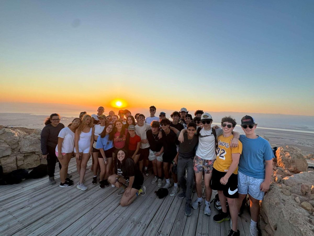 These BBYO high school teens climbed Masada together during sunrise. This is an experience one on a typical Israel trip might have. Image courtesy of Josh Sandler